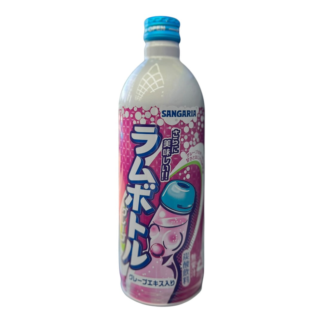Sangaria Grape Ramune Bottle Soda 500ml