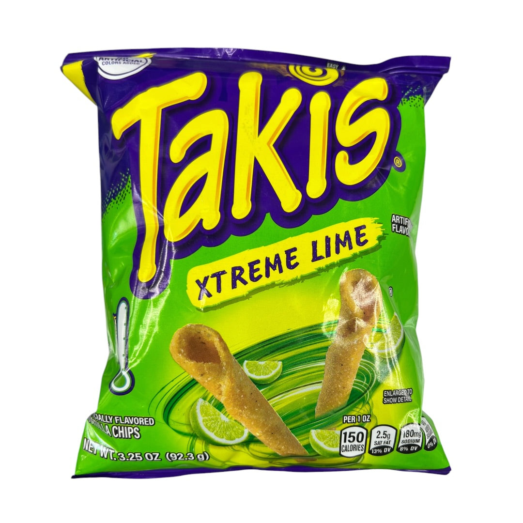 Takis Xtreme Lime Tortilla Chips 92.3g