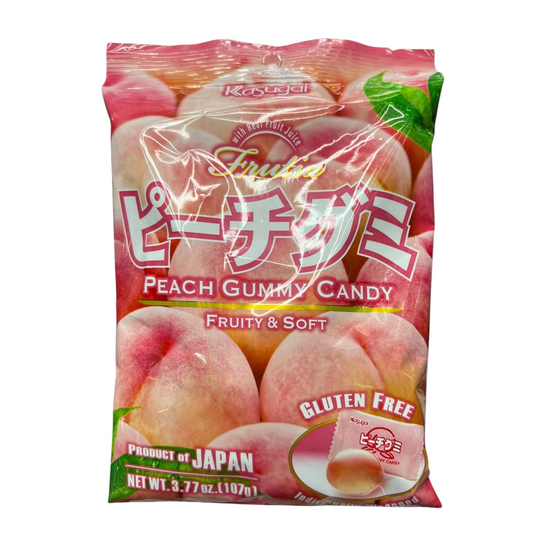 Kasugai Frutia Peach Gummy Candy 107g