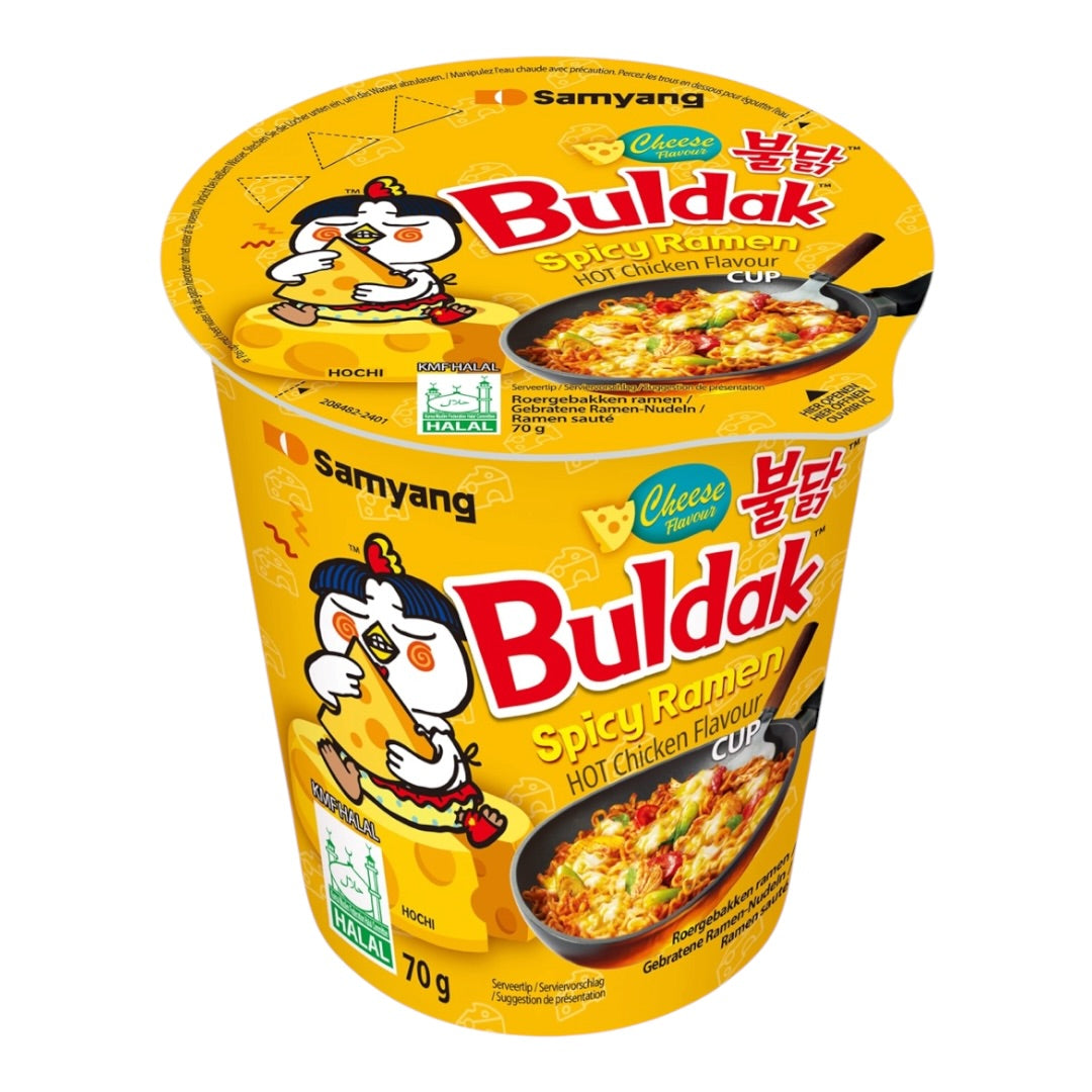 Samyang Buldak Cheese Flavour Spicy Ramen Hot Chicken Cup 70g
