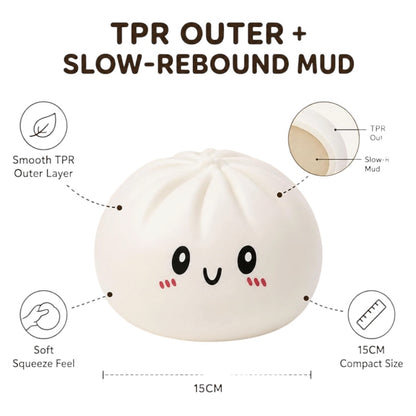 Dimsum Bao Night Light – Glowing Dumpling Lamp (15cm)