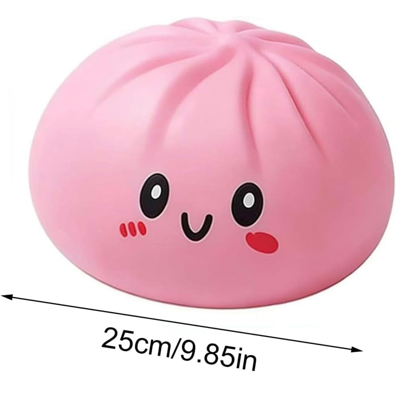 Giant Dumpling Squishy Toy – Jumbo 25cm in Steamer Basket