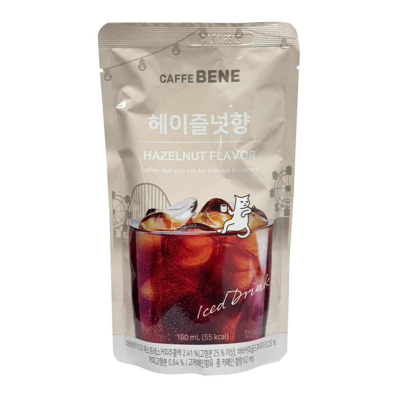 Caffe Bene Hazelnut Flavor Iced Drink (190ml)