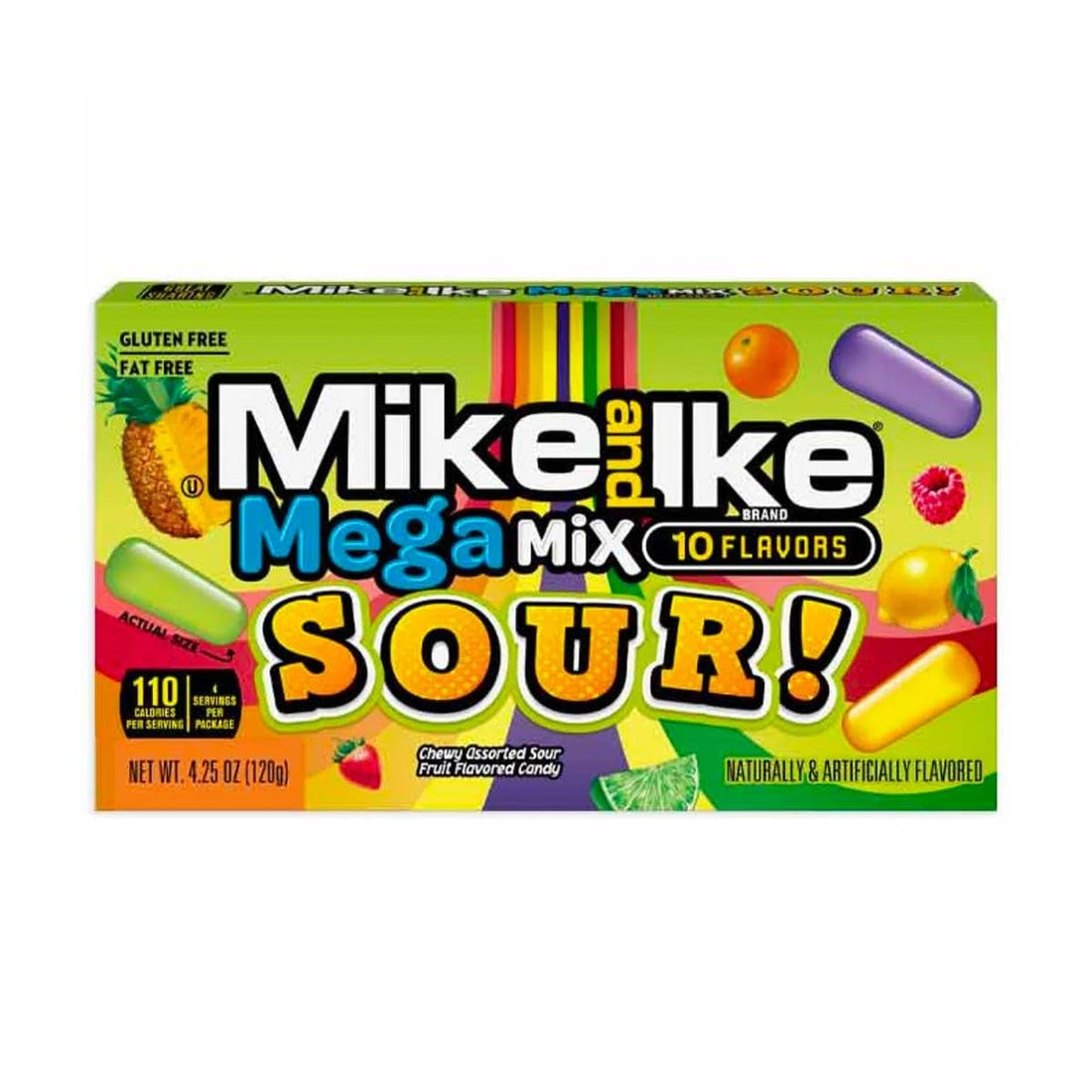 Mike and Ike Mega Mix Sour Chewy Candy 120g