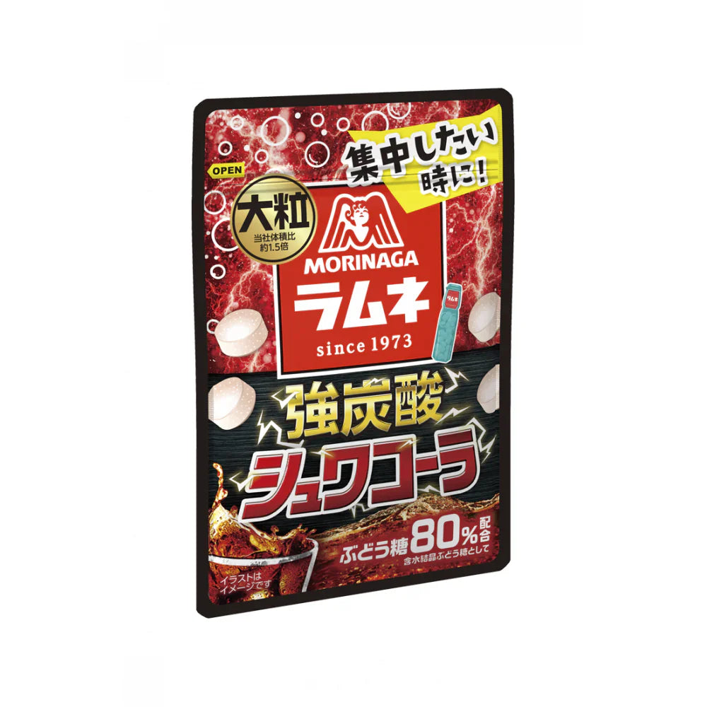 Morinaga Candy Strong Fizzy Cola Flavour Low Sugar 25g