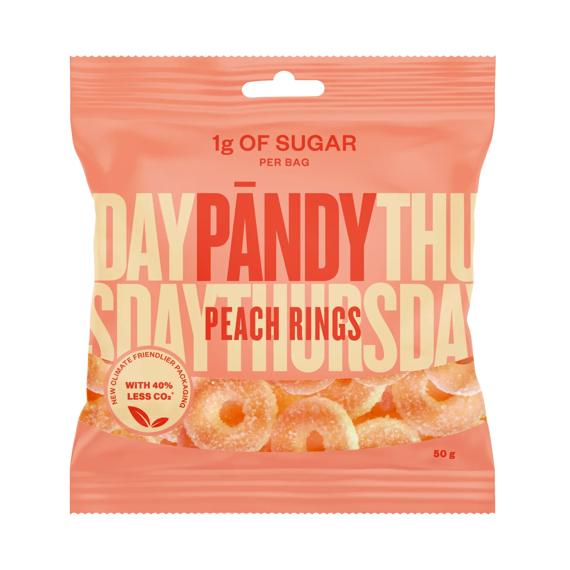 Pändy Peach Rings Candy 50g (Sweden)