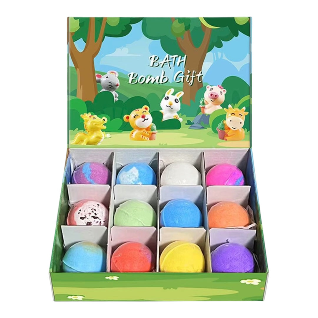 Kids Bath Bomb Gift Set 12 Pack with Surprise Toys