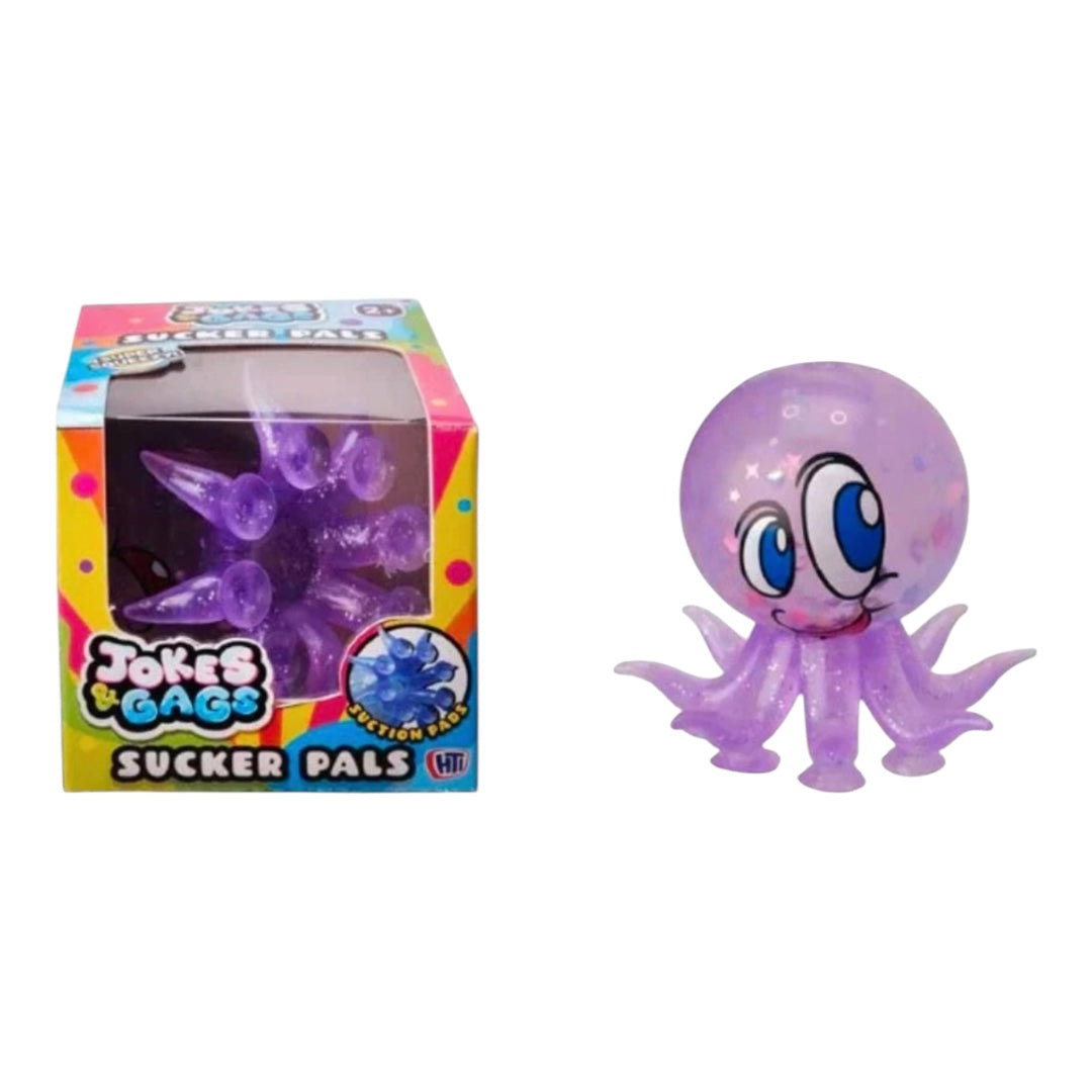 Jokes &amp; Gags Sucker Pals Octopus Suction Toy