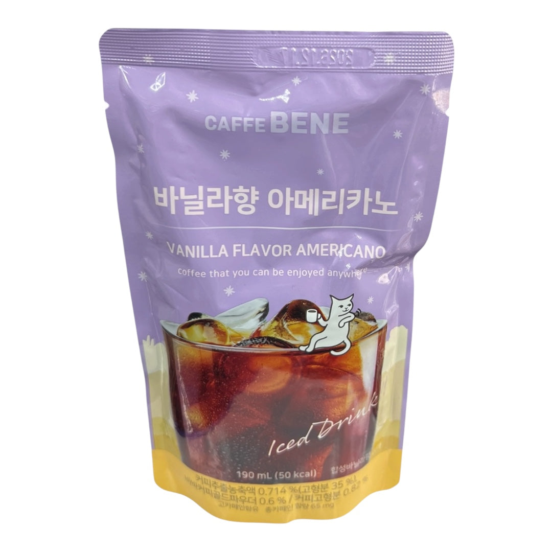 Caffe Bene Vanilla Flavor Americano Iced Drink 190ml