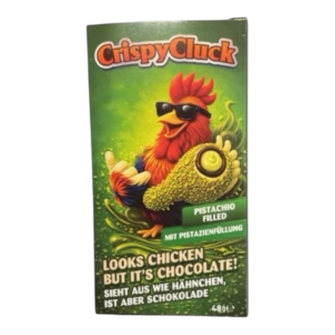 Crispy Cluck Pistachio Filled Chocolate 40g
