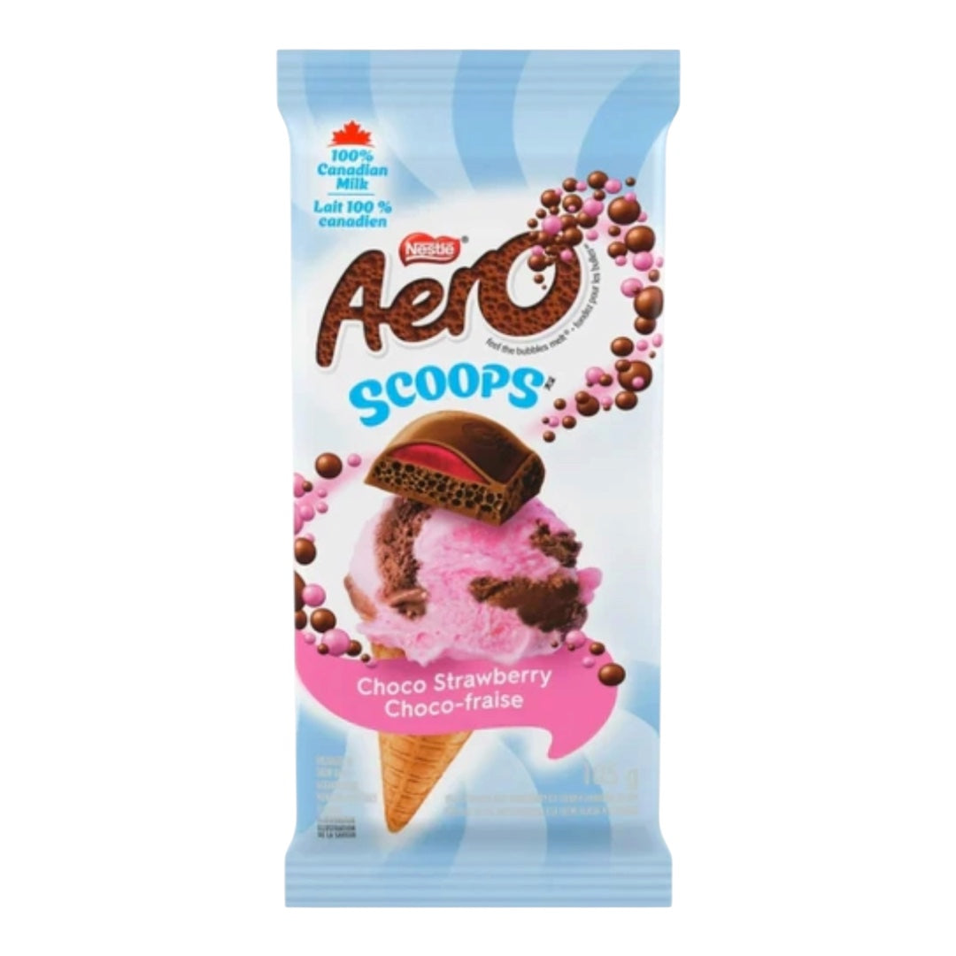 Aero Scoops Choco Strawberry Chocolate Bar 100g