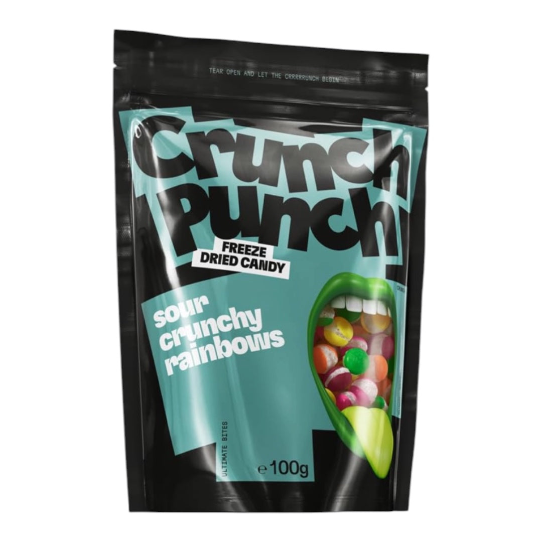 Crunch Punch Freeze Dried Candy Sour Crunchy Rainbows 100g