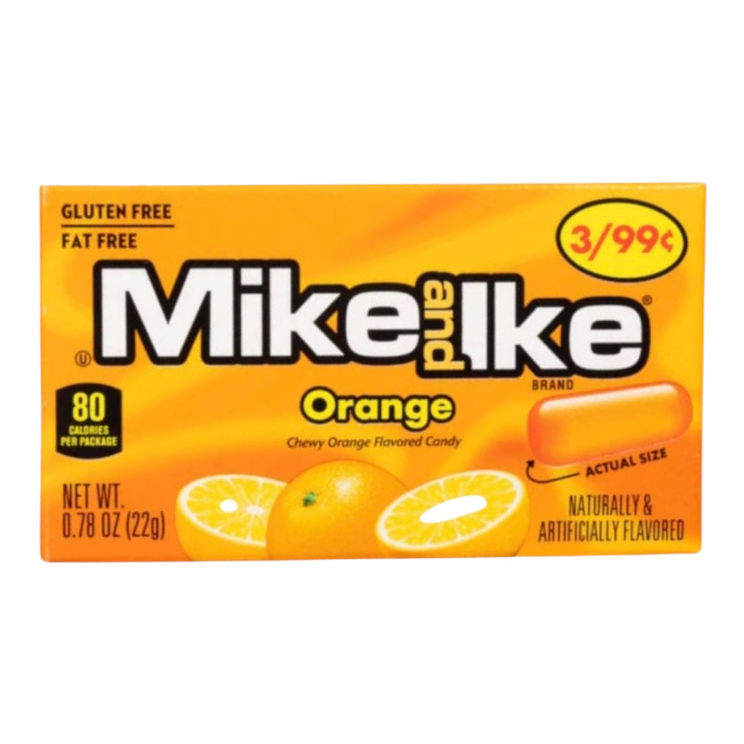 Mike and Ike Orange Chewy Candy 22g