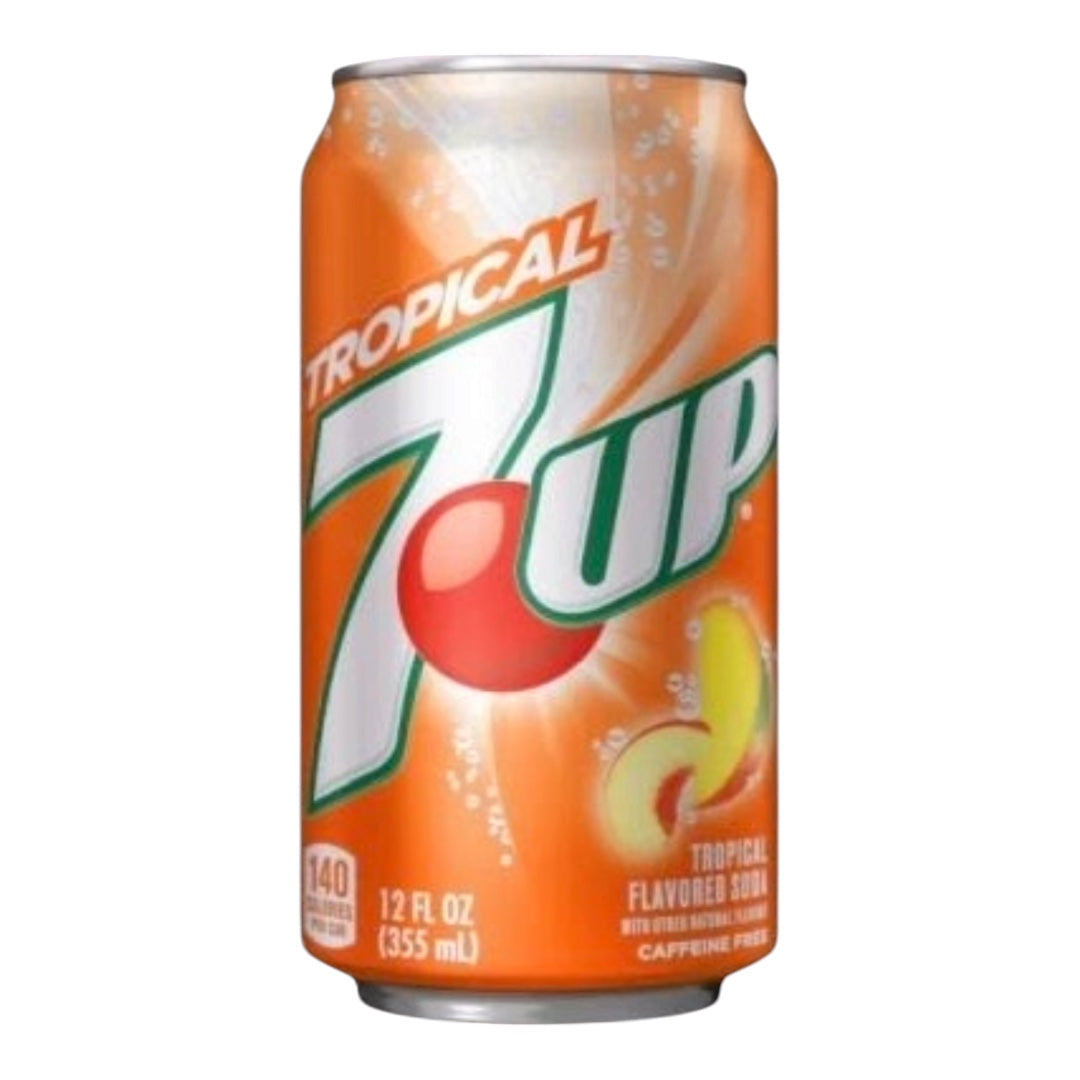 7UP Tropical Flavoured Soda 355ml