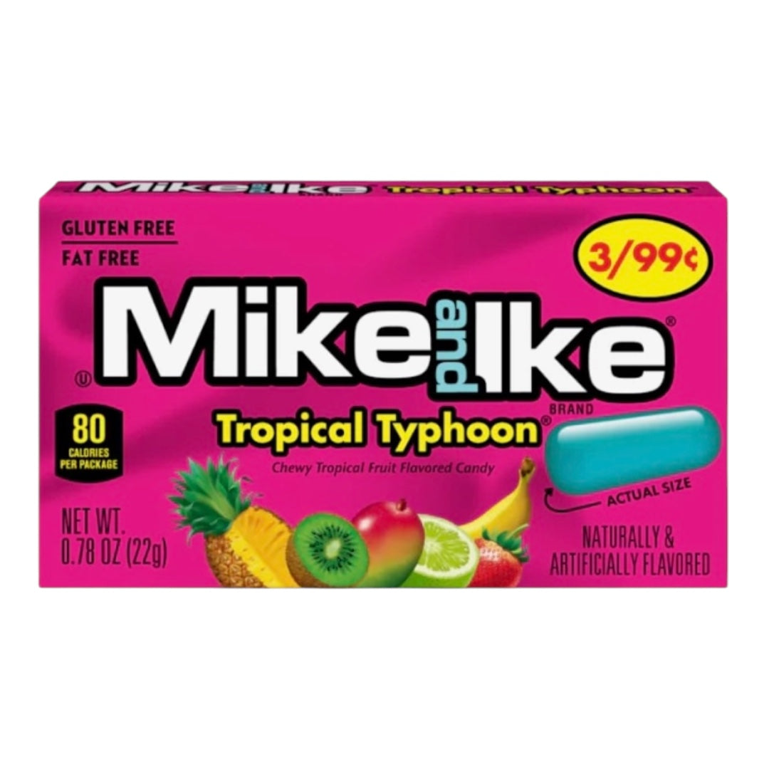 Mike and Ike Tropical Typhoon Chewy Candy 22g