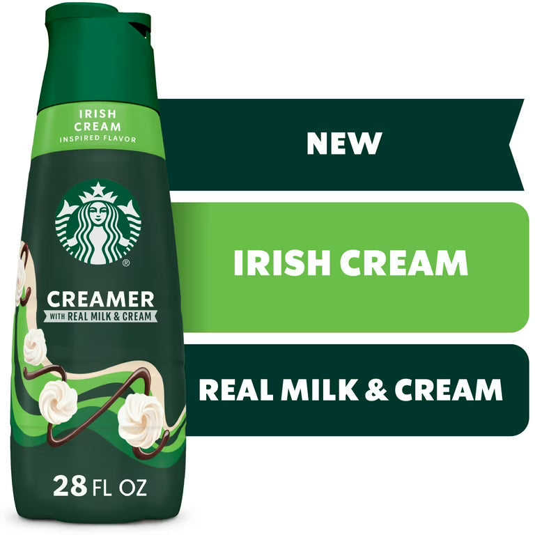 Starbucks Irish Cream Coffee Creamer, Chocolate &amp; Vanilla Flavour Liquid Creamer 828ml