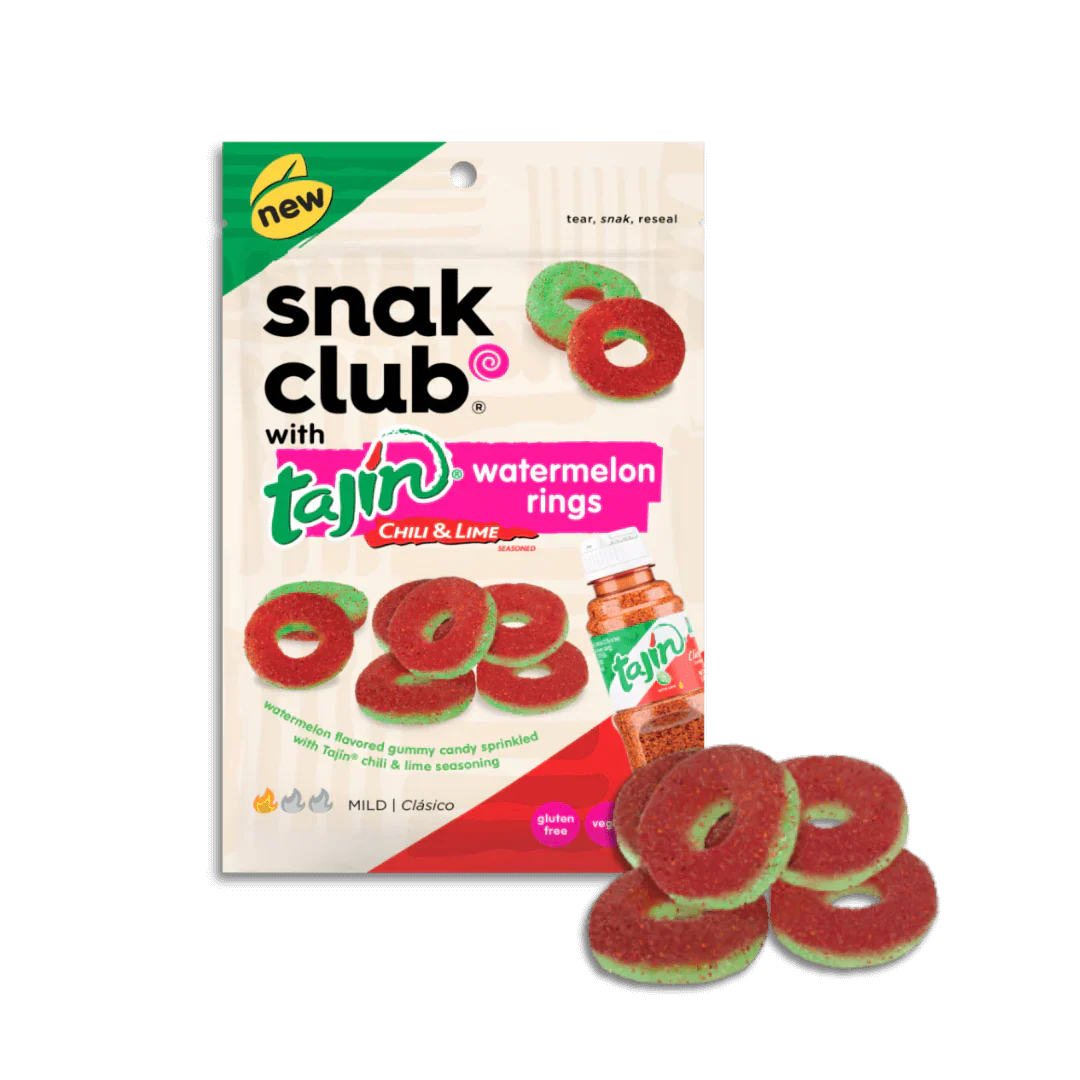 Snak Club Tajin Chile and Lime Watermelon Rings 64g
