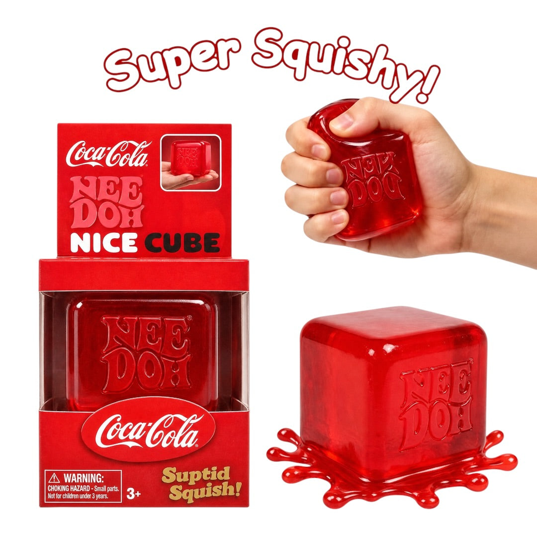 Coca-Cola Nee Doh Nice Cube Squishy Stress Ball Toy