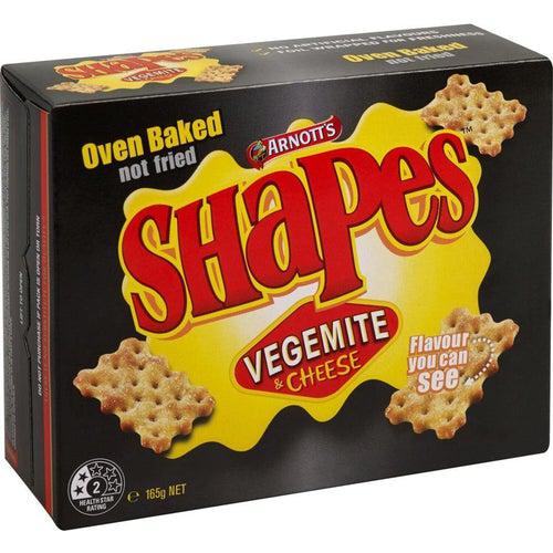 Arnotts Shapes Vegemite and Cheese 165g