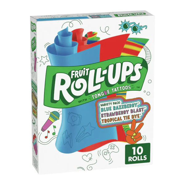 Fruit Roll-ups  tongue tattoo Variety Pack 141g
