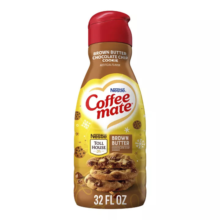 Coffee mate Brown Butter Chocolate Chip Cookie Liquid Coffee Creamer 946ml