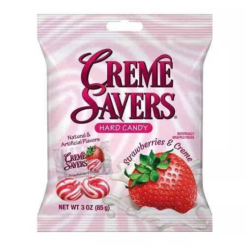 Creme Savers Strawberries and Creme 85g