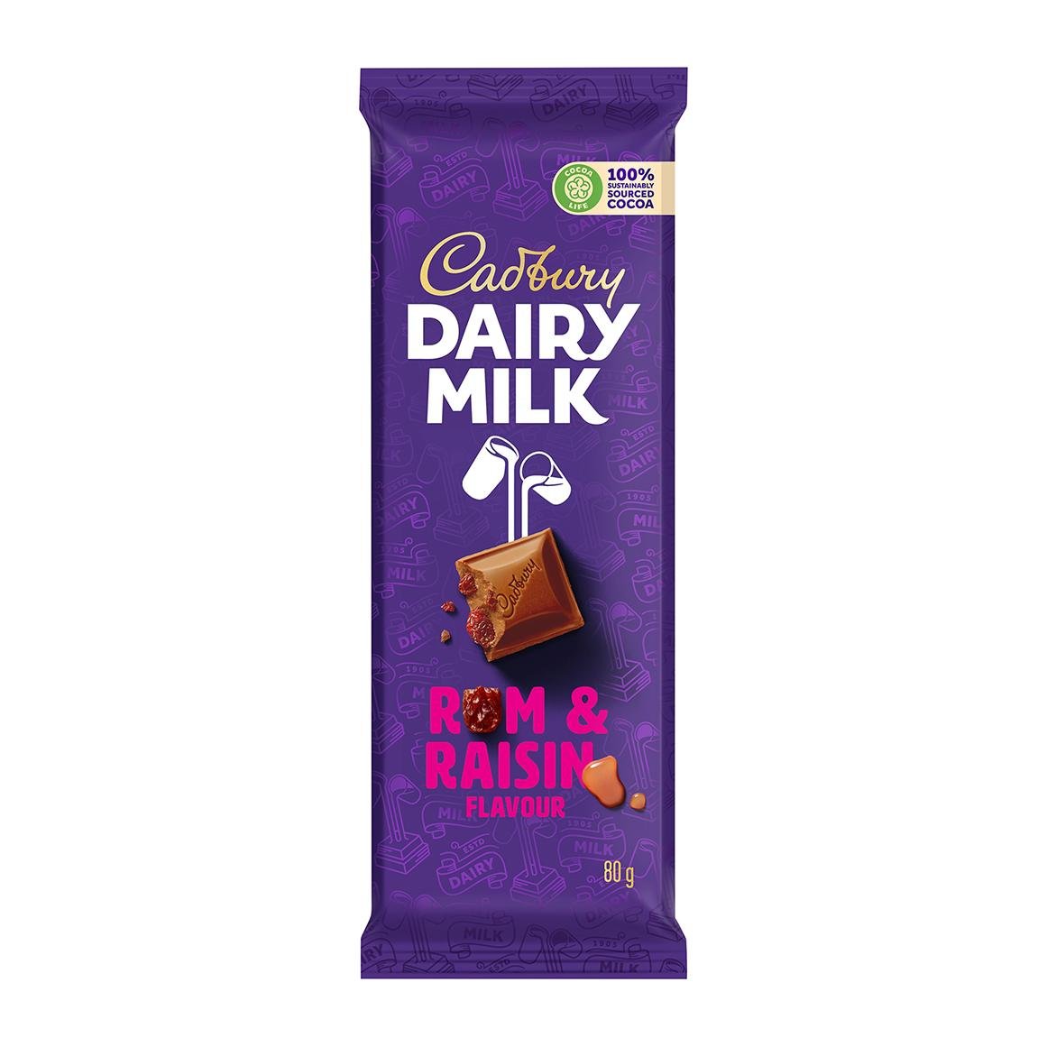 Dairy Milk Rum &amp; Raisin (SA) 80g