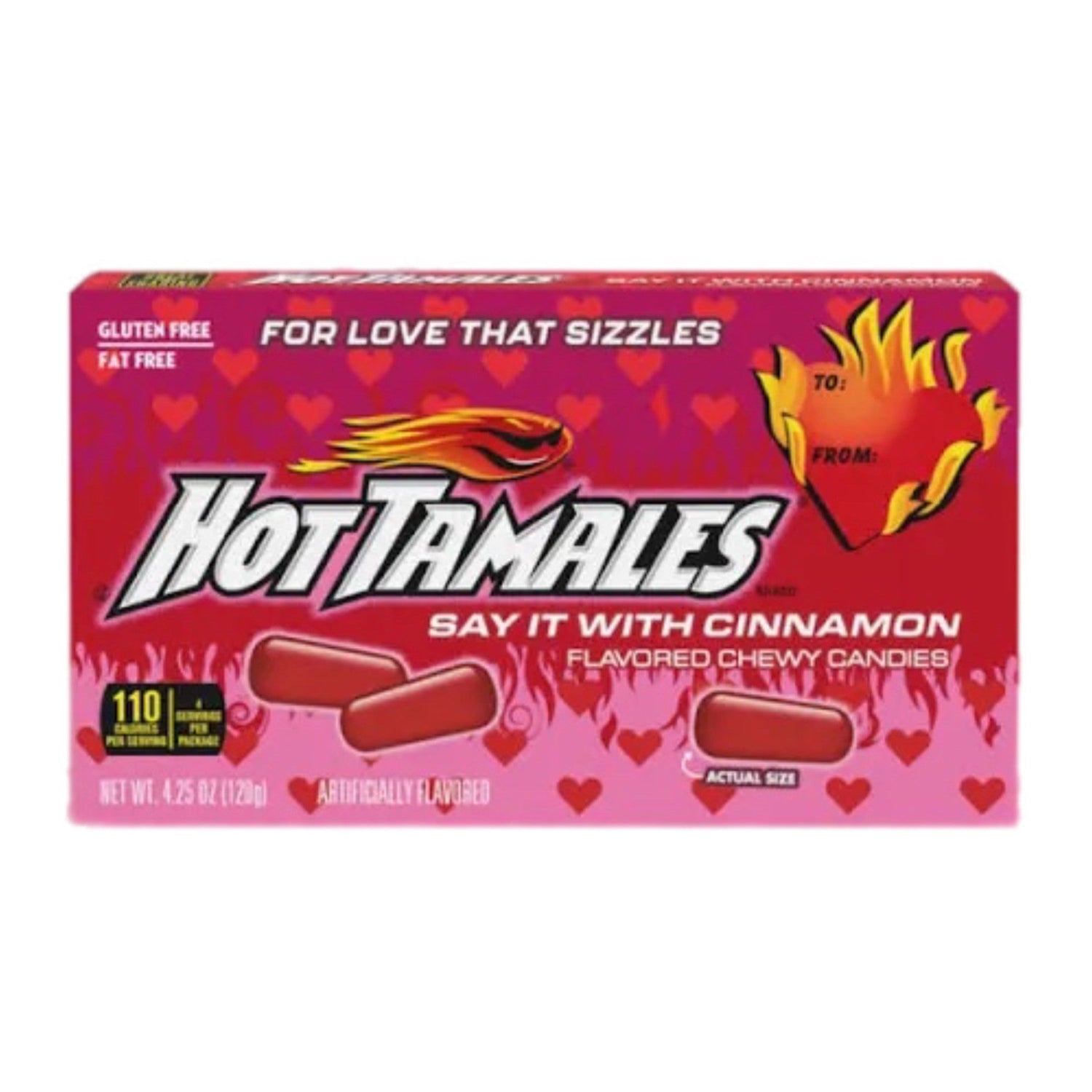 Hot Tamales Valentine Theatre Box 120g