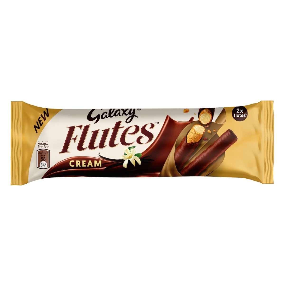 Wholesale Pack Galaxy Flutes Cream (Dubai Import) 12 x 22.5g Best Before (20/07/25)