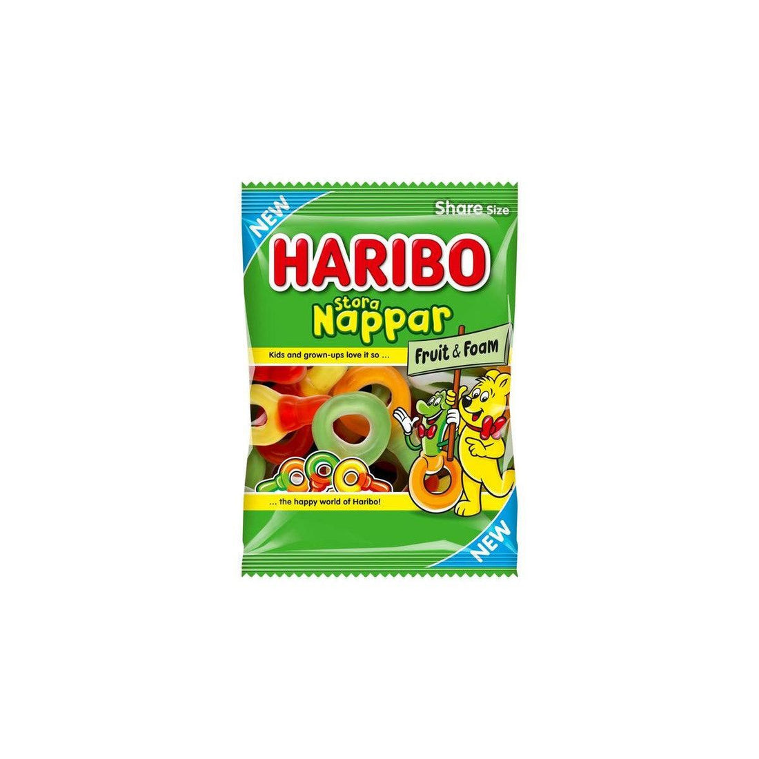 Haribo Big Pacifiers Fruit and Foam (Sweden) 170g