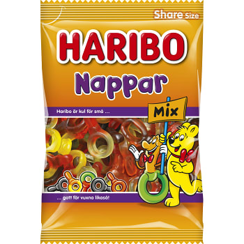 Haribo Nappar Mix 375g (Denmark)