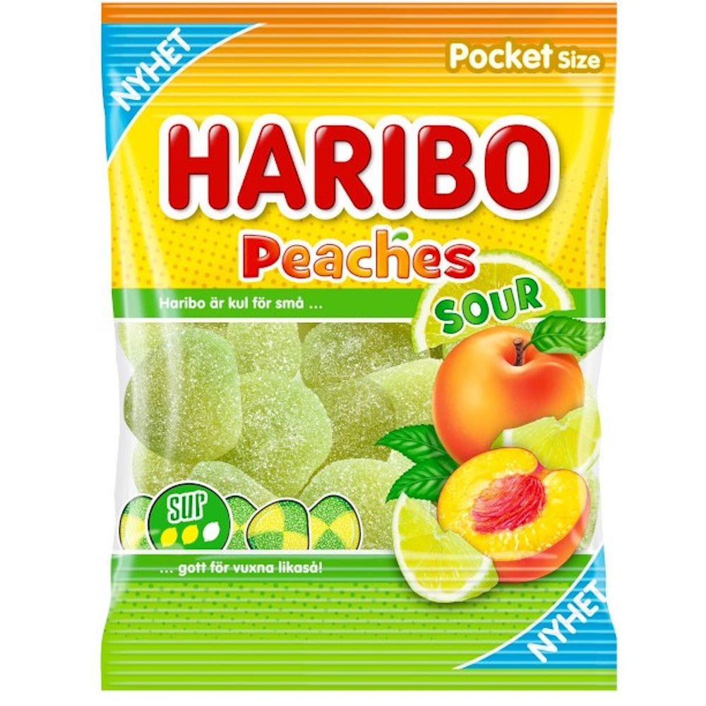 Haribo Peaches Sour (Sweden) 70g