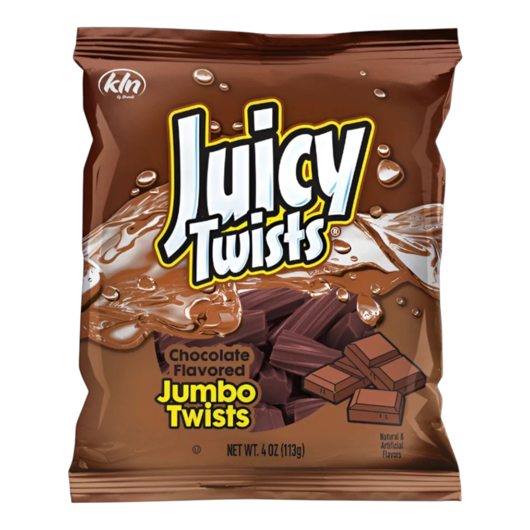 Juicy Twists Chocolate Flavored Jumbo Twists 113g bag
