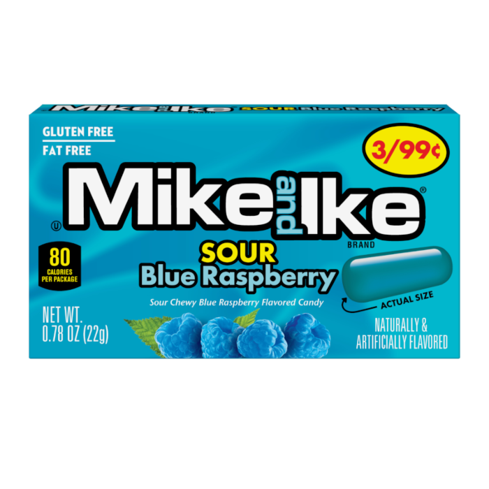 Mike &amp; Ike Sour Blue Raspberry Changemaker 22g