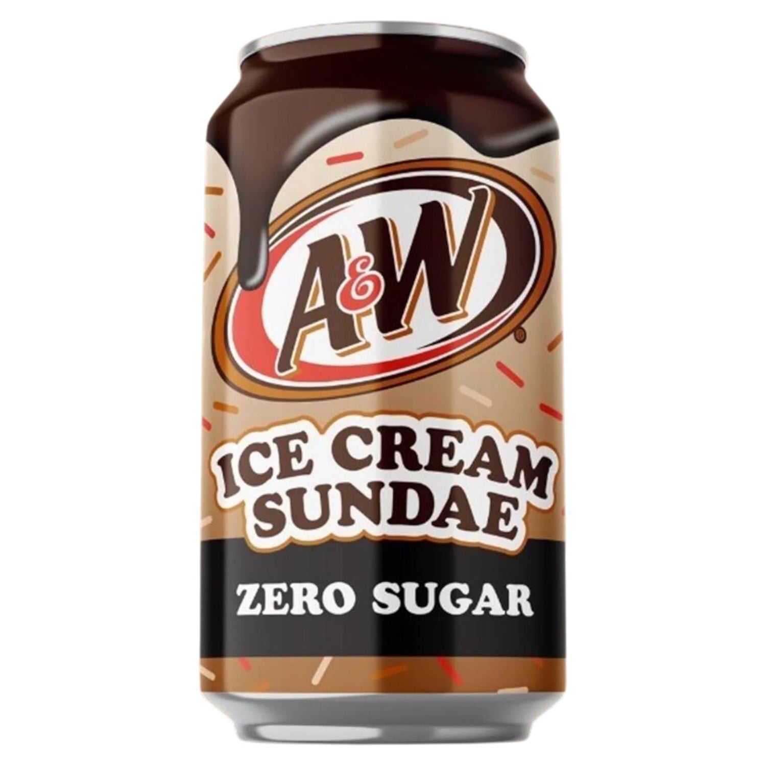 A&amp;W Zero Sugar Ice Cream Sundae Soda 355ml DENTED CAN