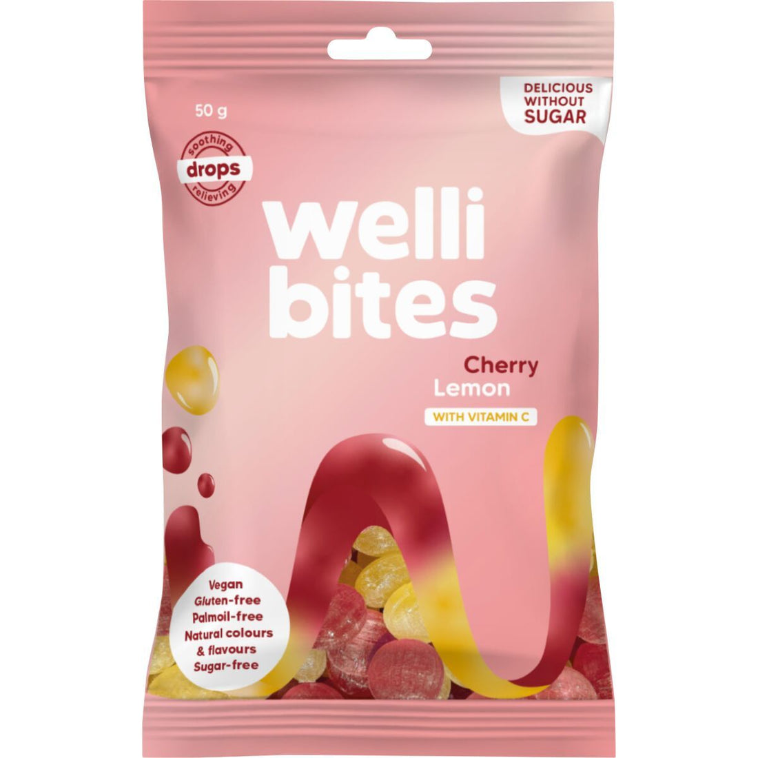 Wellibites Cherry &amp; Lemon 70g (Sweden)